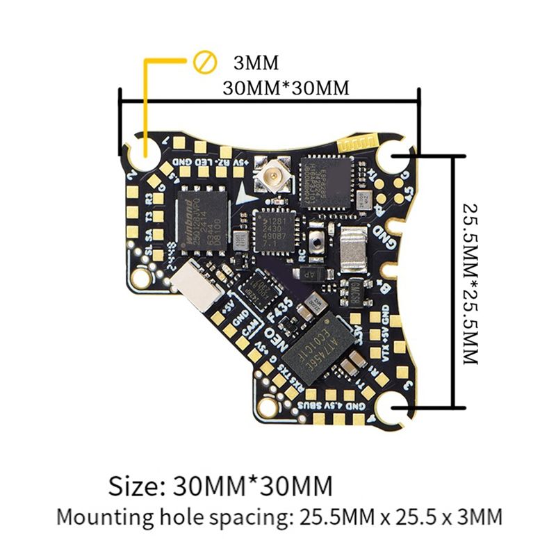 FBIL-F435 NEO 1S AIO Flight Co - đánh giá và giá Fpv Drone Esc