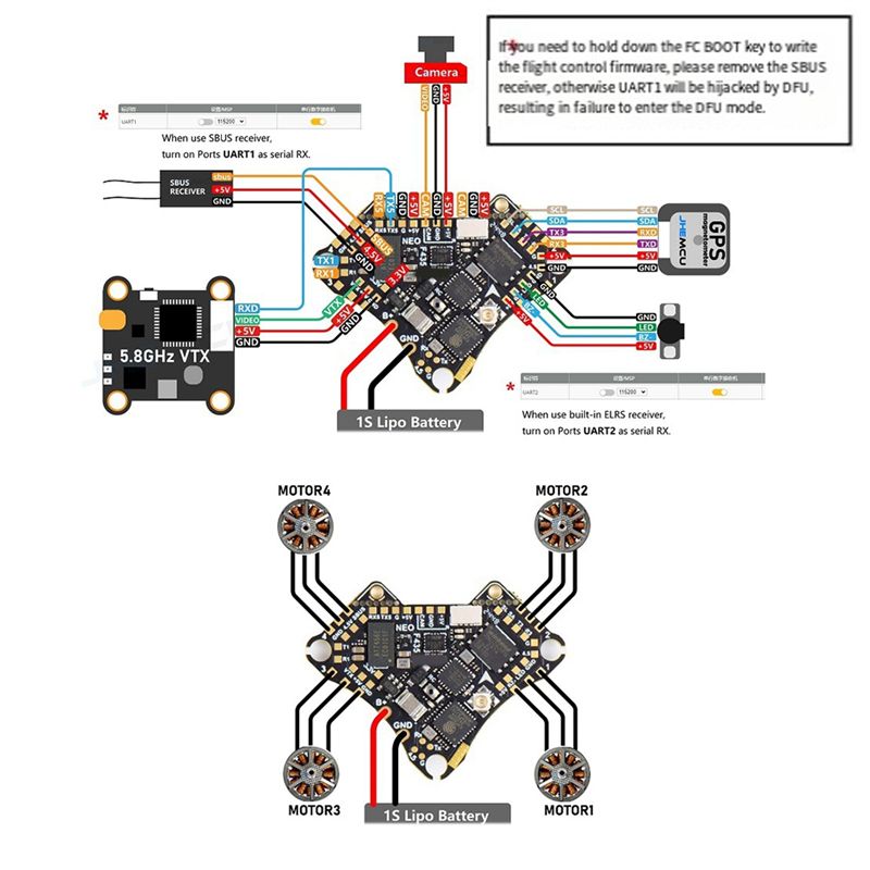 FBIL-F435 NEO 1S AIO Flight Co - đánh giá và giá Fpv Drone Esc