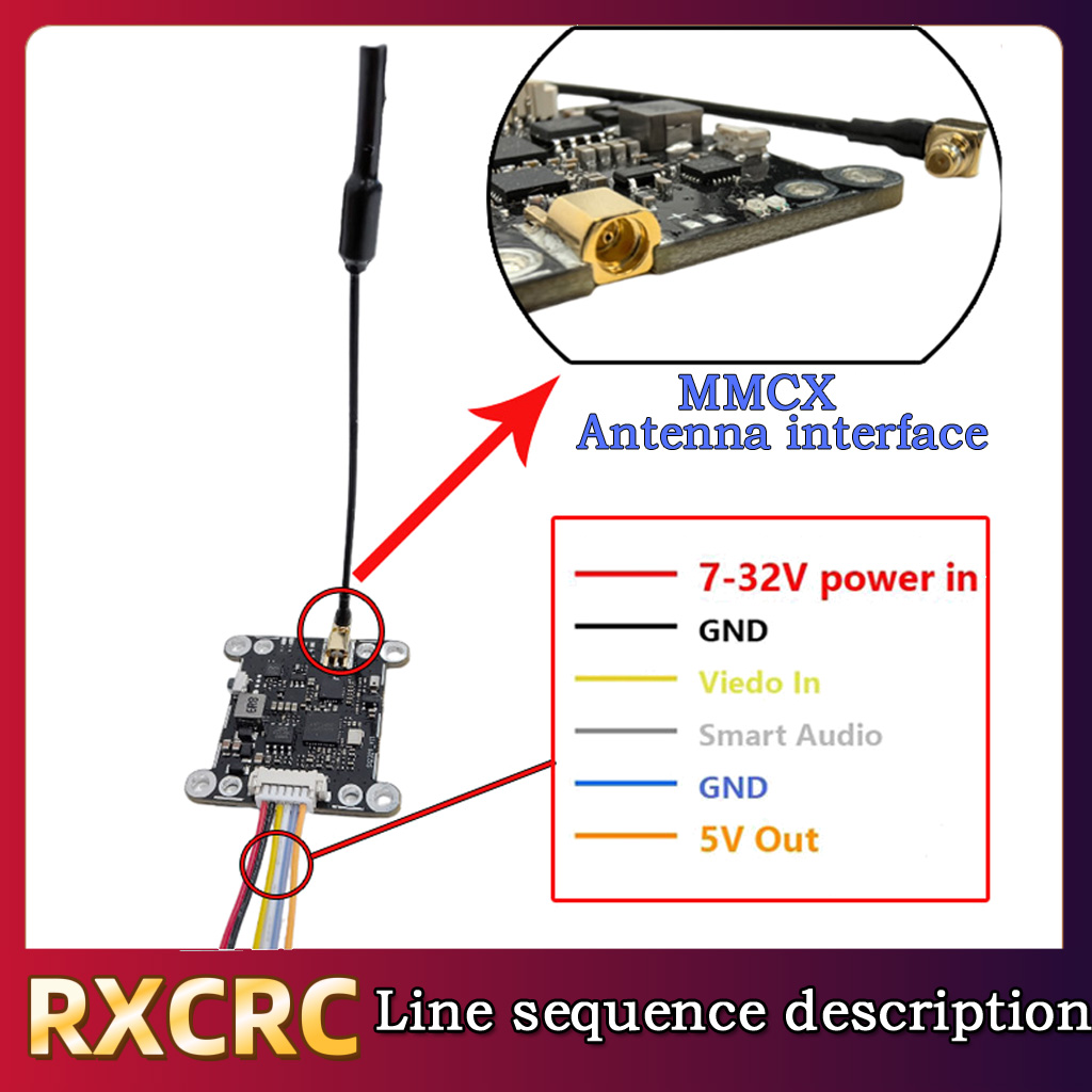 RXCRC 5.8G Module 48CH 1.6W VT - đánh giá và giá Fpv Drone Transmitter