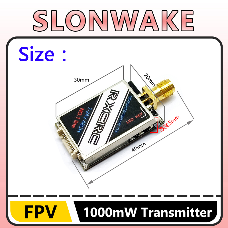 SLONWAKE  5.8G 48CH 1W VTX 100 - đánh giá và giá Fpv Drone Camera