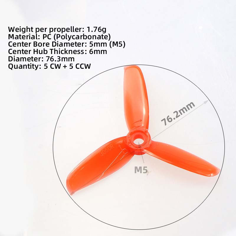 3050 3 Inch Propellers, 5CW 5C - đánh giá và giá Fpv Drone Motor